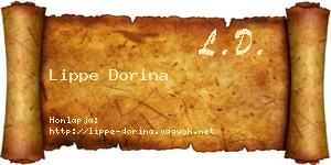 Lippe Dorina névjegykártya
